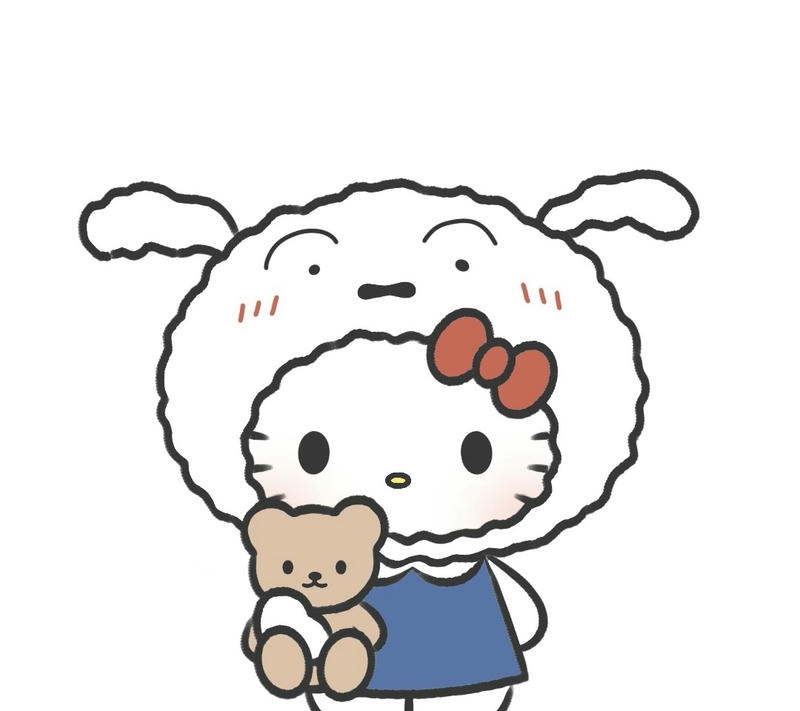 Hình vẽ Hello Kitty phong cách chibi đáng yêu dành cho avatar