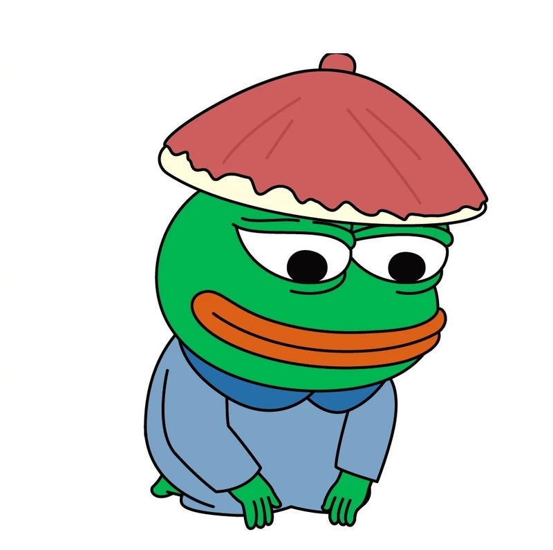 Meme ếch xanh hài với biểu cảm khó hiểu