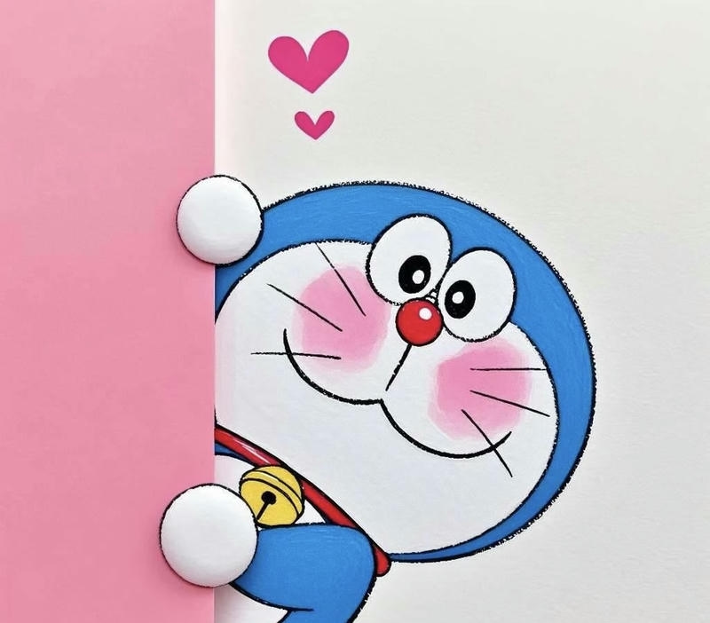 Mèo máy xanh đáng yêu phong cách chibi