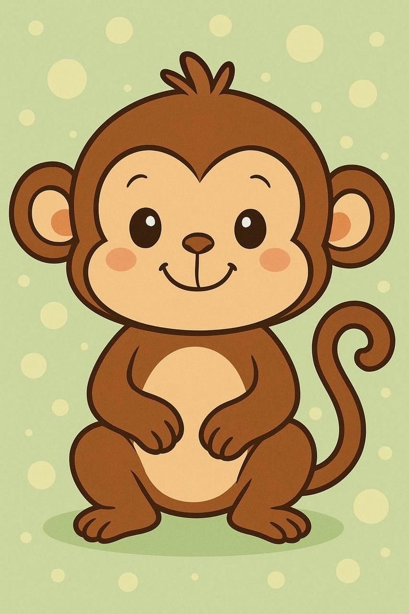 Minh họa thú nhỏ hoạt hình ngộ nghĩnh cho ảnh chibi con vật