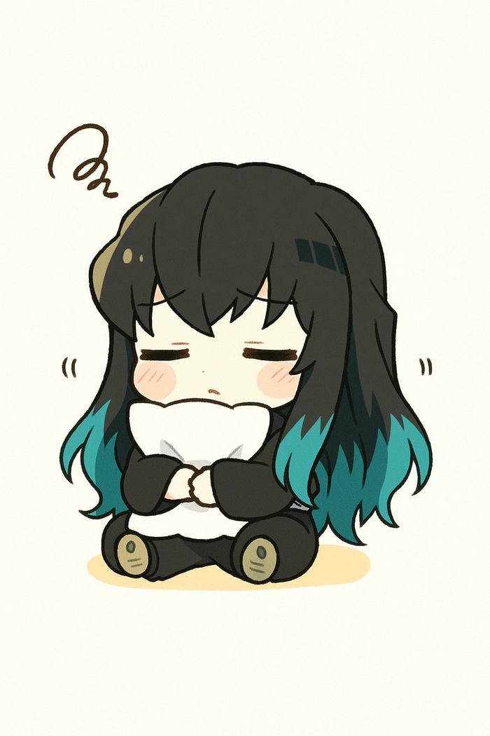 Muichirou chibi trông lặng im dễ thương