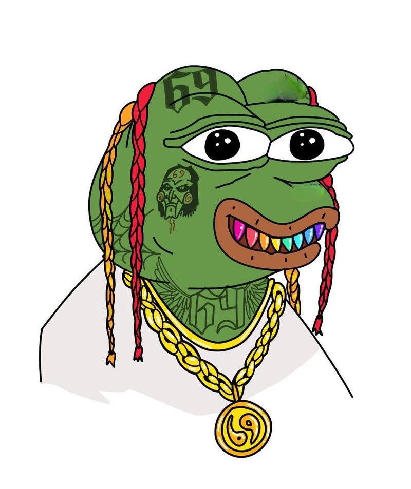 Nhân vật ếch xanh meme mang phong cách hài