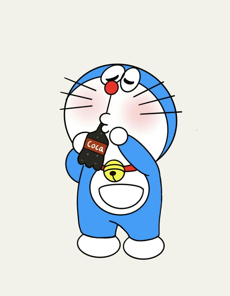 Nhân vật mèo máy tương lai phong cách chibi