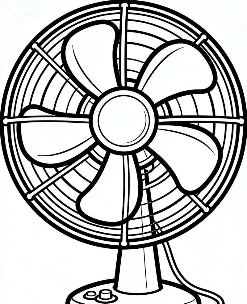 Tranh tô màu cái quạt kiểu dáng truyền thống đẹp