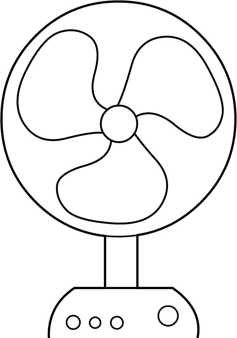 Tranh tô màu cái quạt phong cách nhẹ nhàng