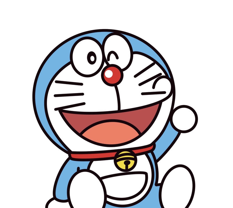 Tư thế ngồi đáng yêu của Doraemon chibi