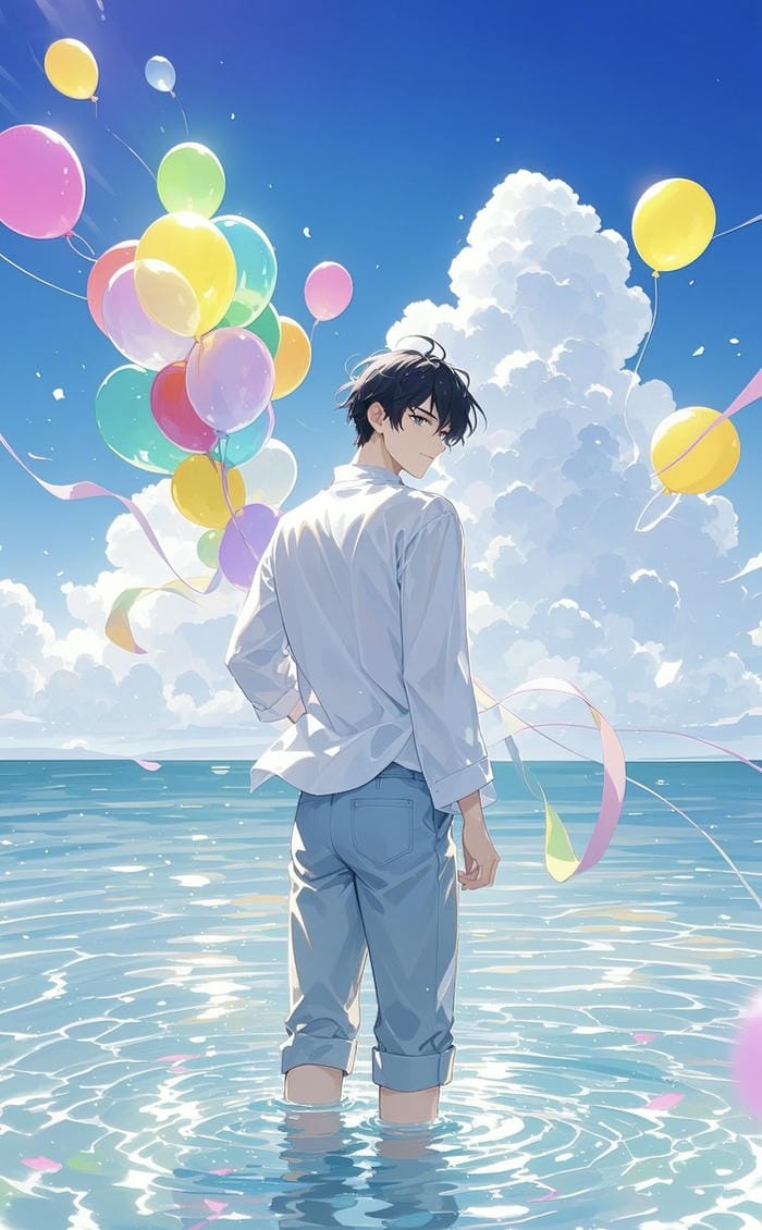 ảnh anime chill bóng đổ dài