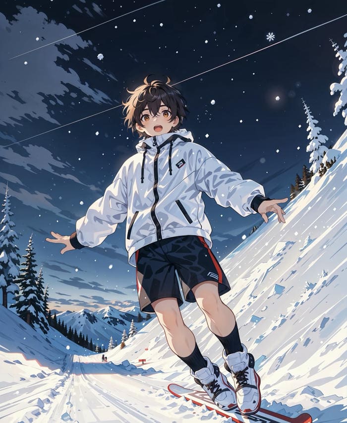 ảnh anime chill không gian thoáng