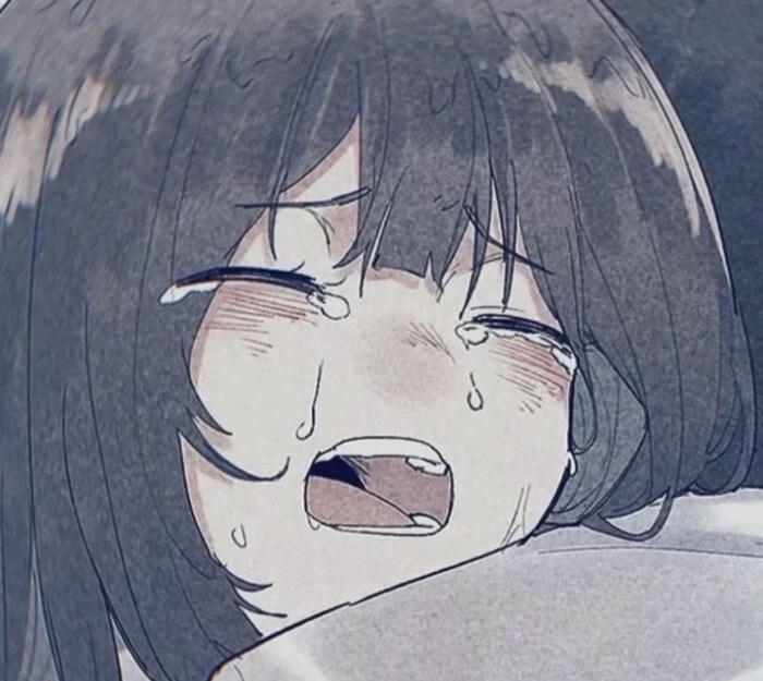 ảnh anime khóc ngẩng mặt lên