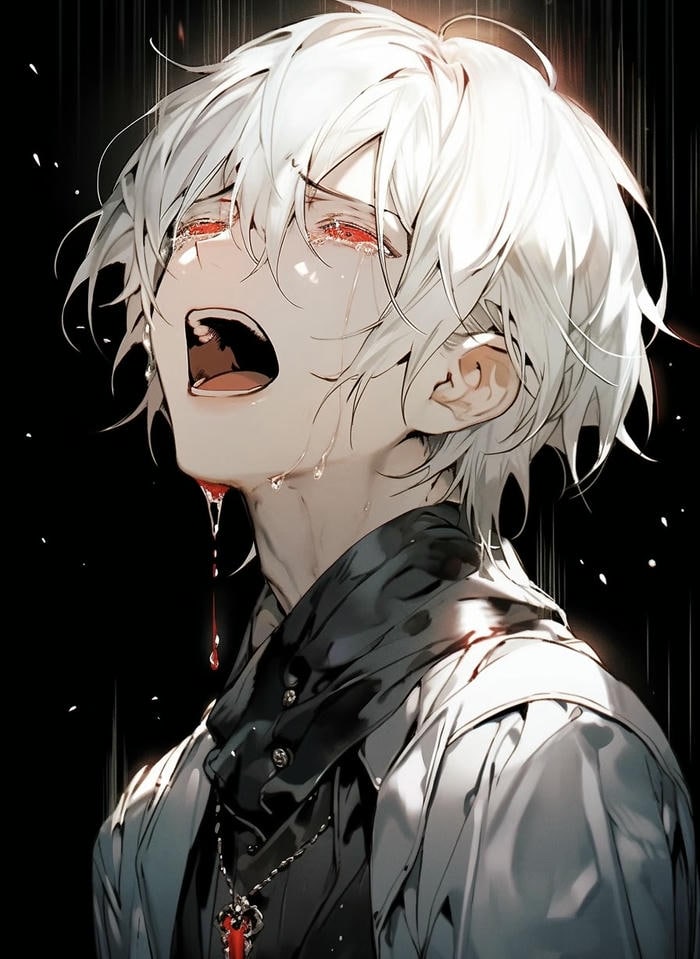 ảnh anime khóc tóc ướt mềm