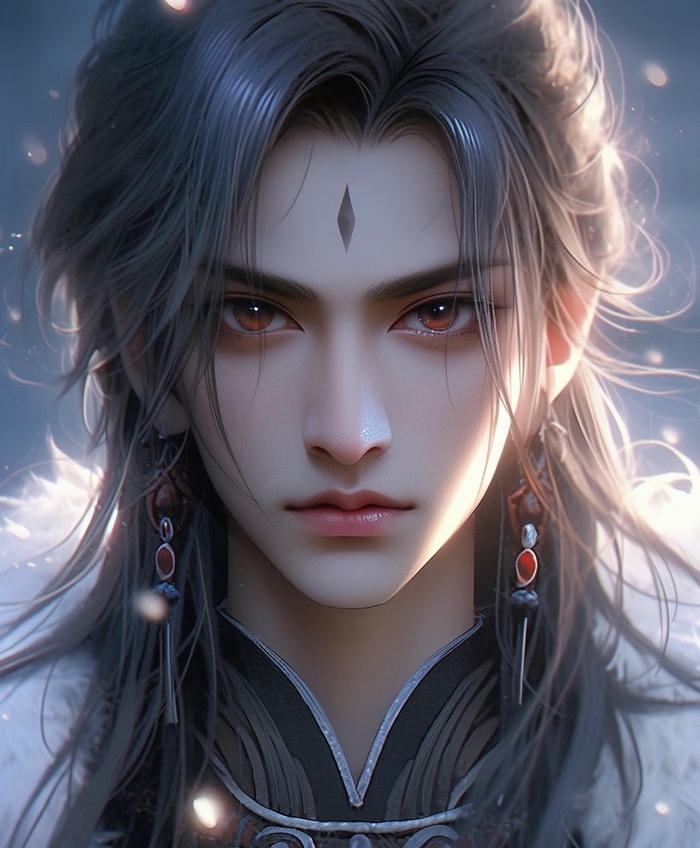 ảnh anime nam cổ trang tay áo dài