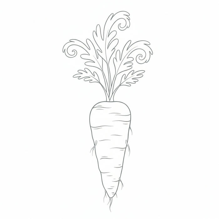 ảnh cà rốt đơn giản dễ tô