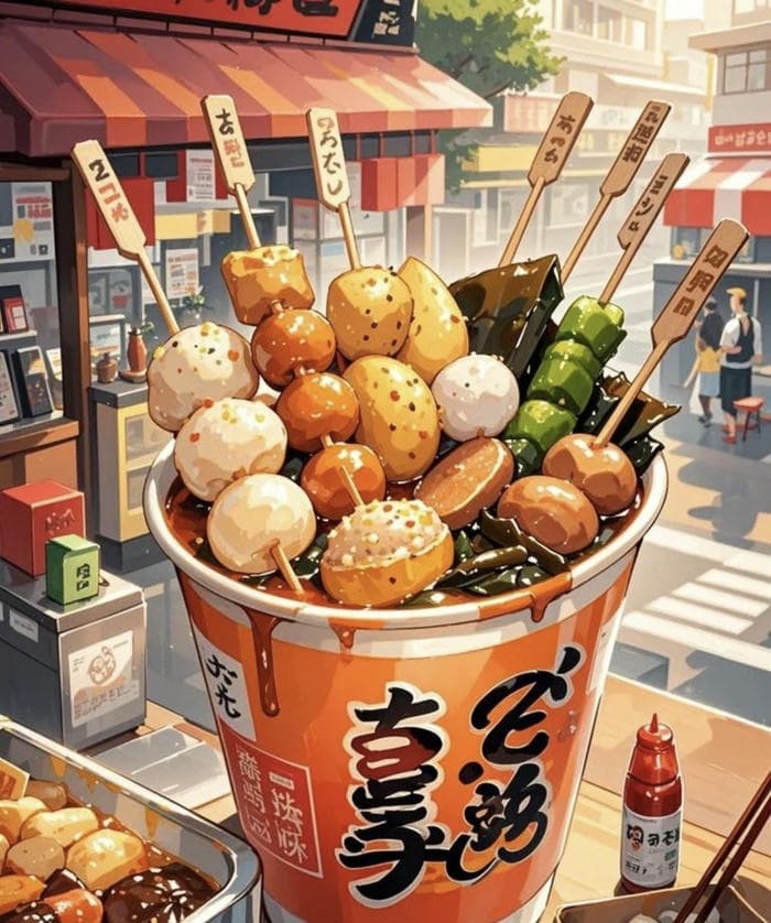 ảnh đồ ăn anime xúc xích cắt khúc