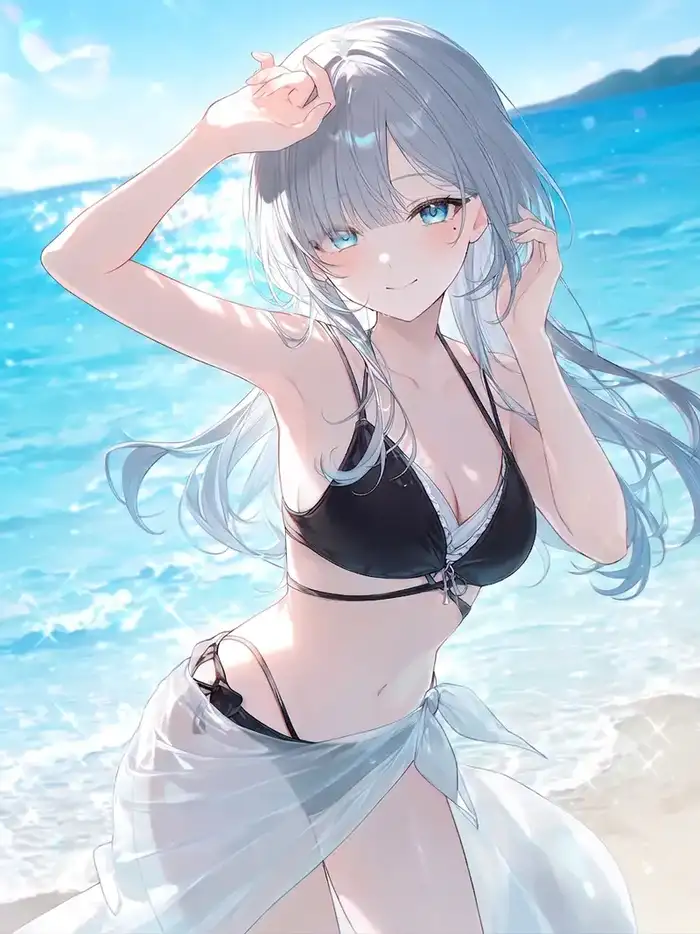 ảnh gái anime mặc bikini trong bộ sưu tập anime đẹp