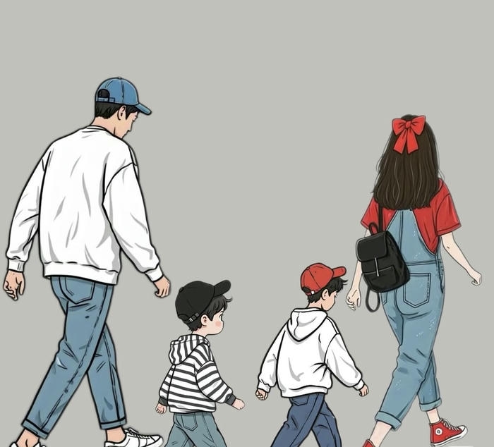 ảnh gia đình anime nhìn yêu