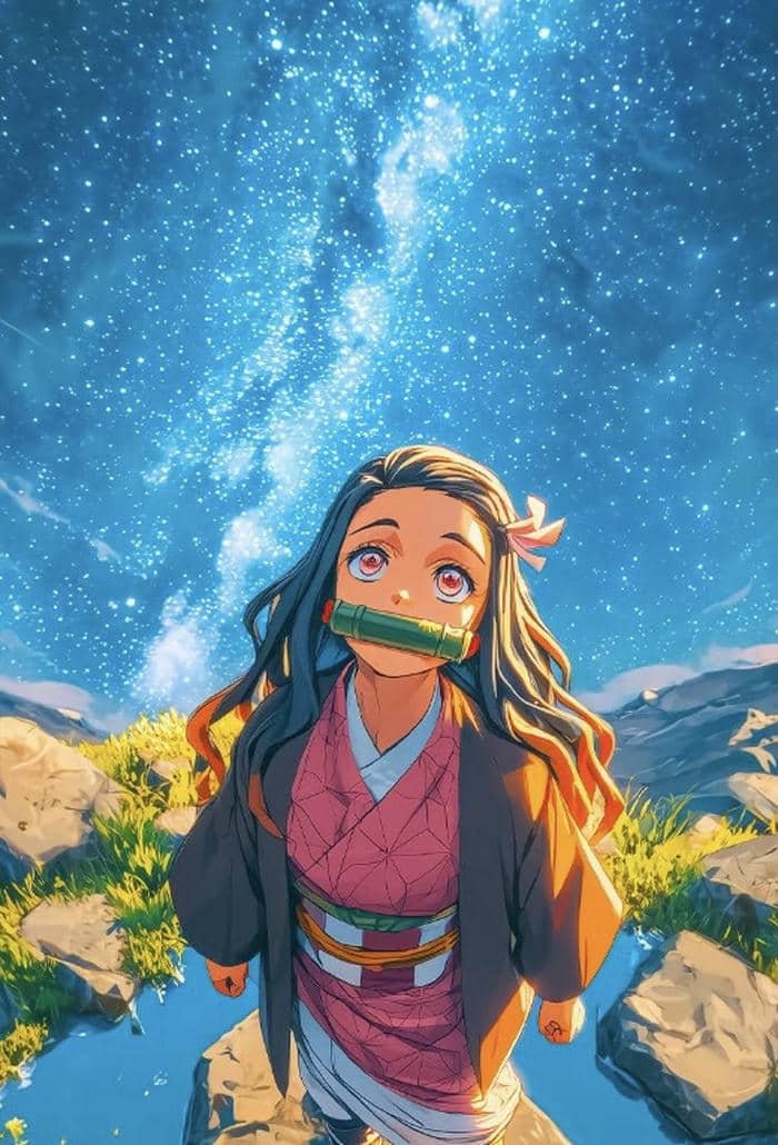 hình ảnh anime 4k biển rộng mênh mông