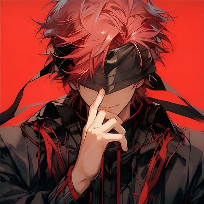 hình ảnh anime che mặt cận cảnh