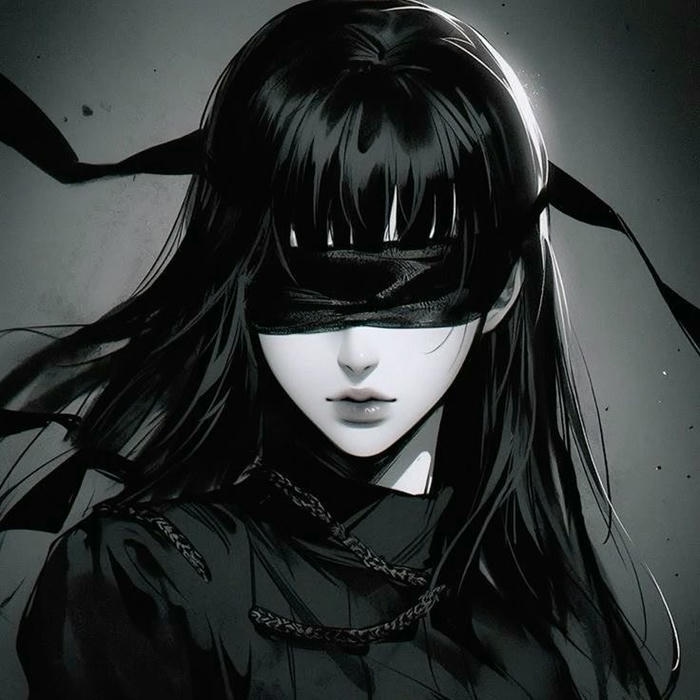 hình ảnh anime che mặt tóc bay