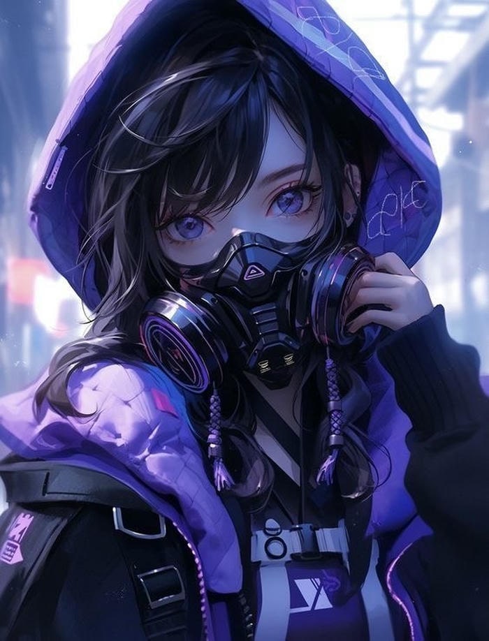 hình ảnh anime che mặt trầm tĩnh