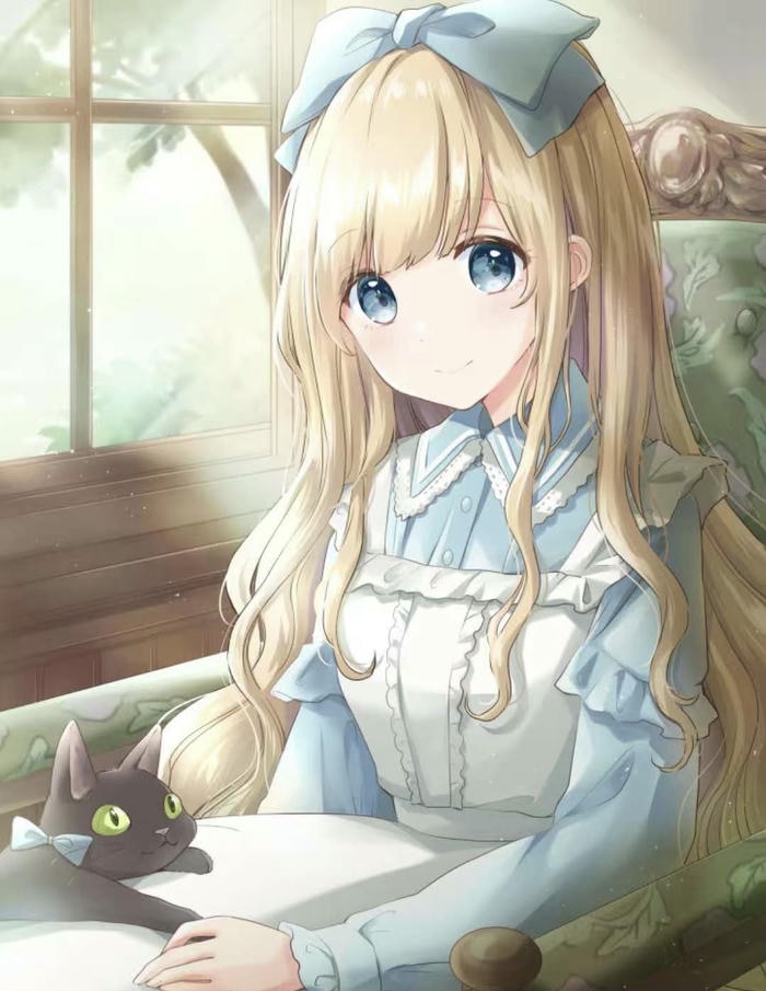 hình ảnh anime chill dáng ngồi thoải