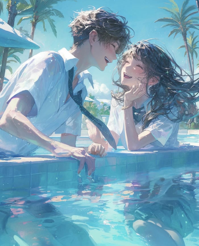 hình ảnh anime chill mây trôi chậm