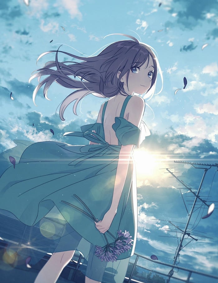 hình ảnh anime chill phố vắng