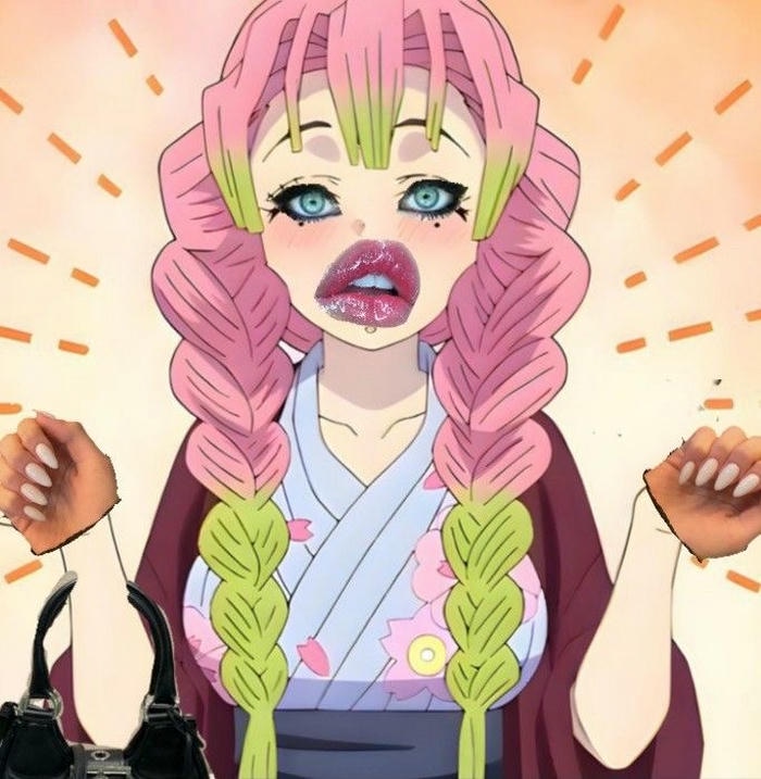 hình ảnh anime hài ngồi sụp xuống