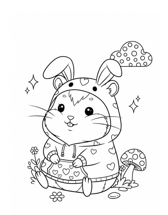 hình ảnh bé 3-4 tuổi tô màu tranh ngộ nghĩnh