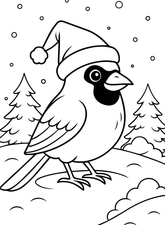 hình ảnh bé tập tô màu con chim