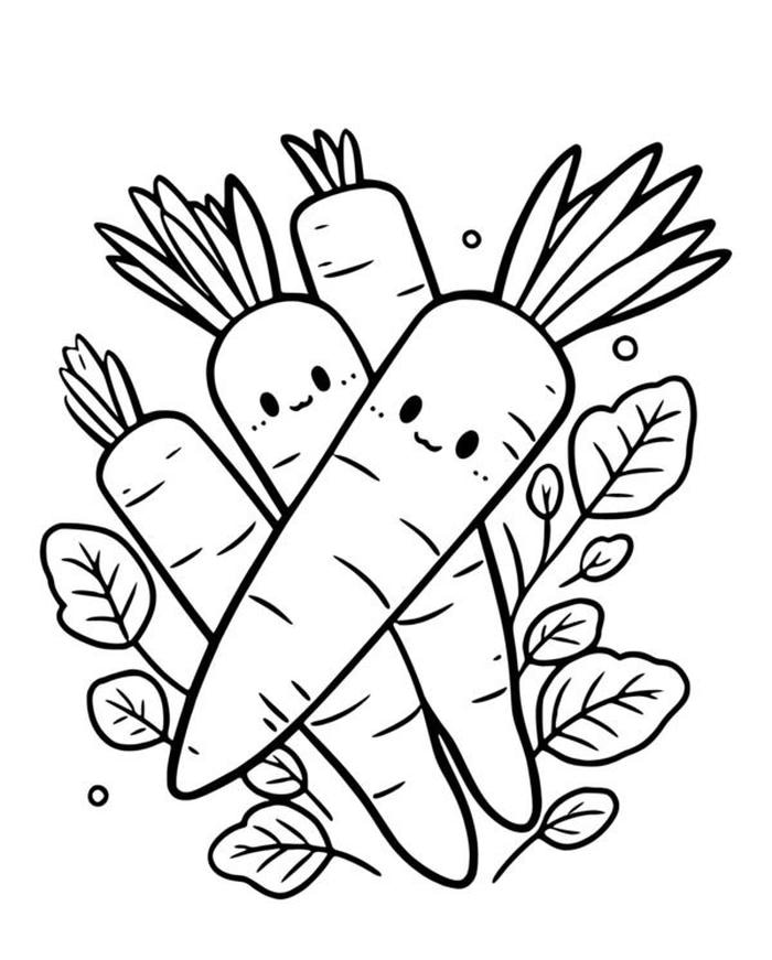 hình ảnh cà rốt cho bé tập tô