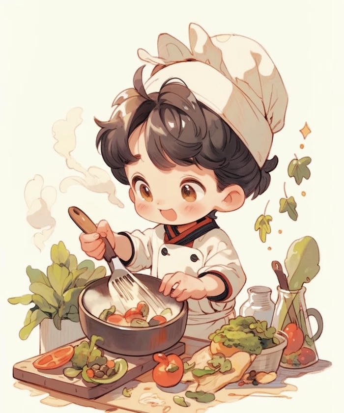 hình ảnh đồ ăn anime màu sắc tươi