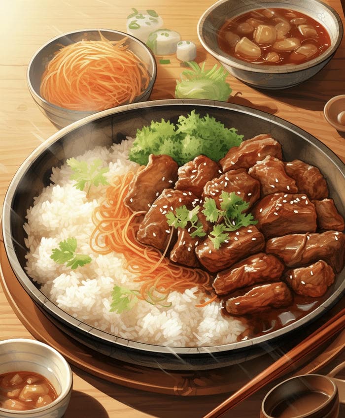 hình ảnh đồ ăn anime sốt sánh