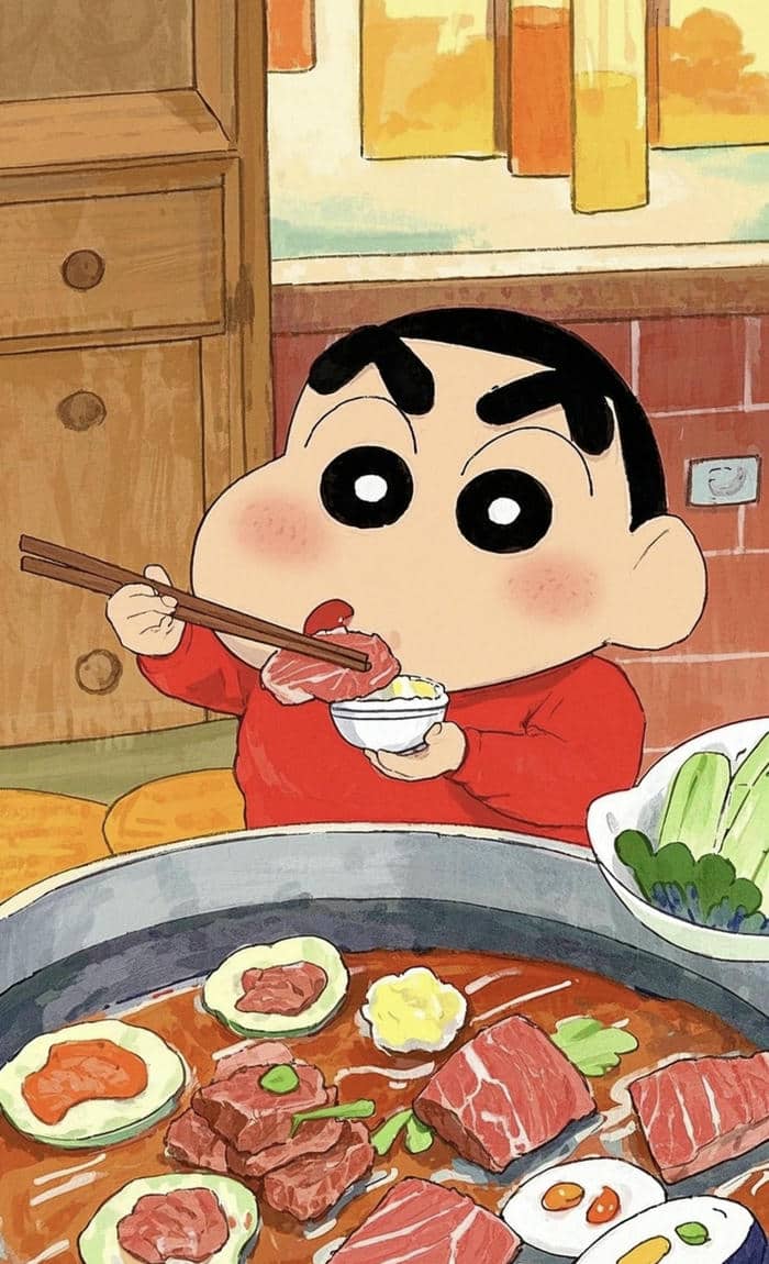 hình ảnh đồ ăn anime thịt xá xíu mềm