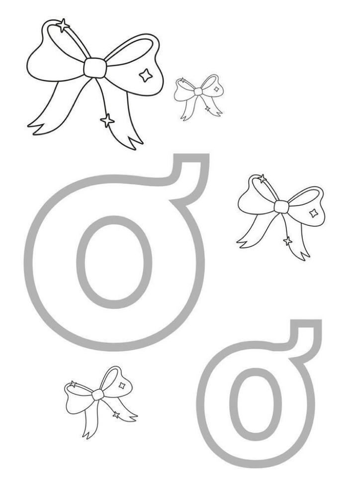 hình ảnh tô màu chữ ơ cho trẻ