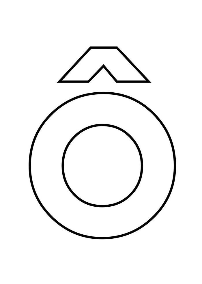 hình ảnh tô màu chữ ô tiếng việt rõ nét