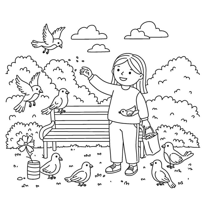 hình ảnh tô màu con chim bồ câu