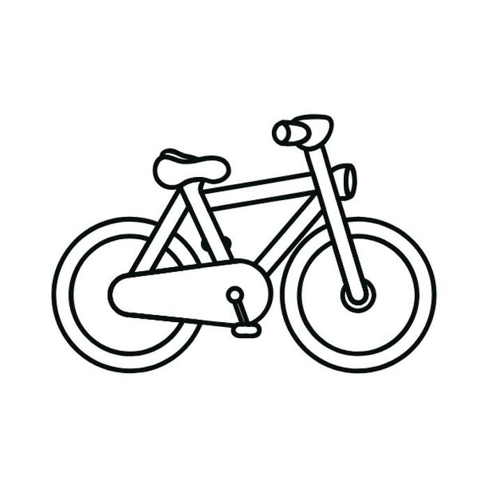 hình ảnh tranh tô màu xe đạp giáo dục