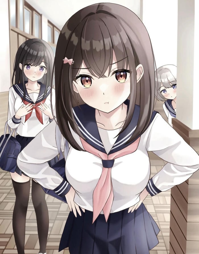 hình anime 4k nhân vật học đường