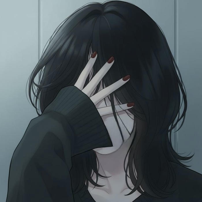 hình anime che mặt ánh nhìn khuất