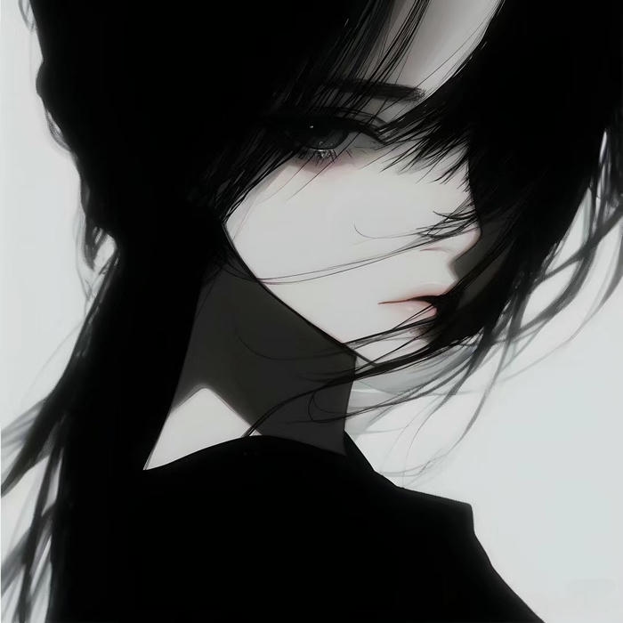 hình anime che mặt quay lưng