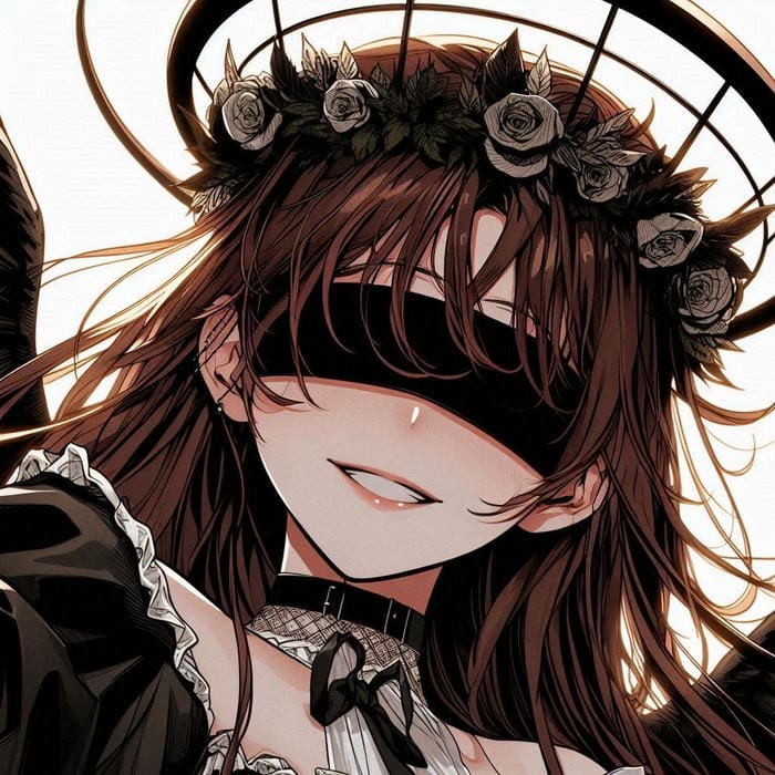 hình anime che mặt tâm trạng lặng