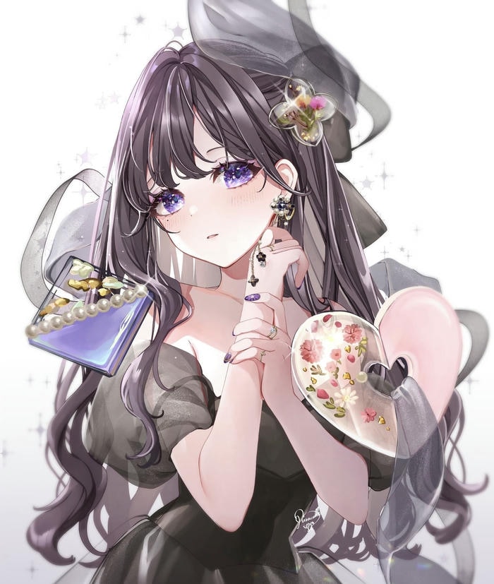 hình anime chill nhân vật nhìn xa