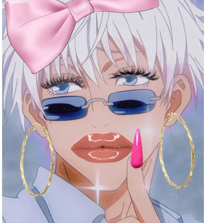 hình anime hài động tác phóng đại