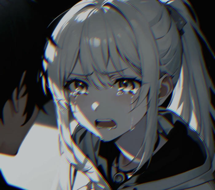 hình anime khóc bóng đổ dài