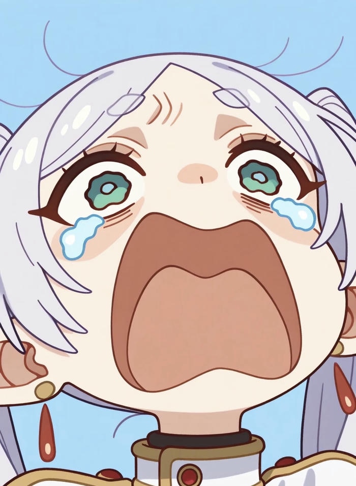 hình anime khóc nước mắt rơi