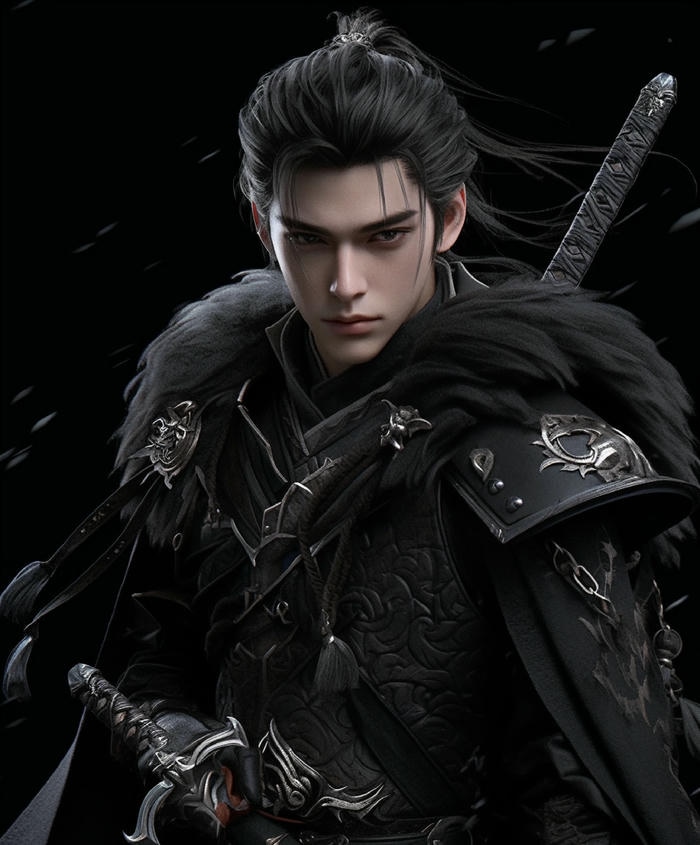 hình anime nam cổ phục truyền thống xưa