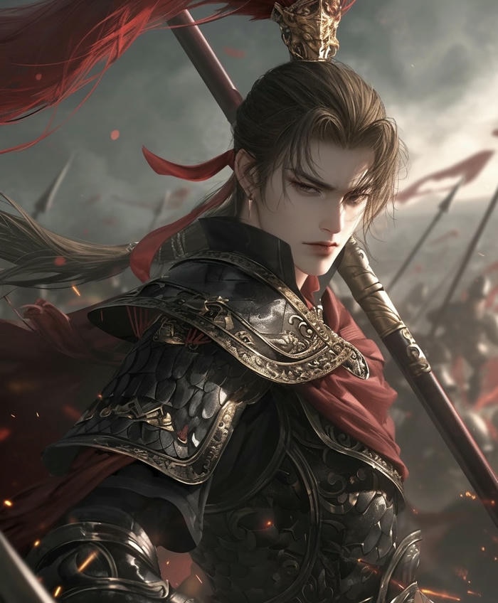 hình anime nam cổ trang kiếm khách xưa