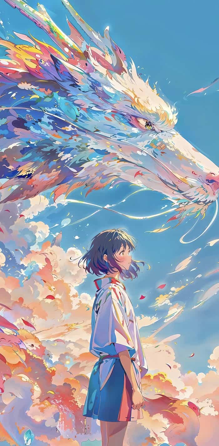 hình nền anime phong cảnh bầu trời yên