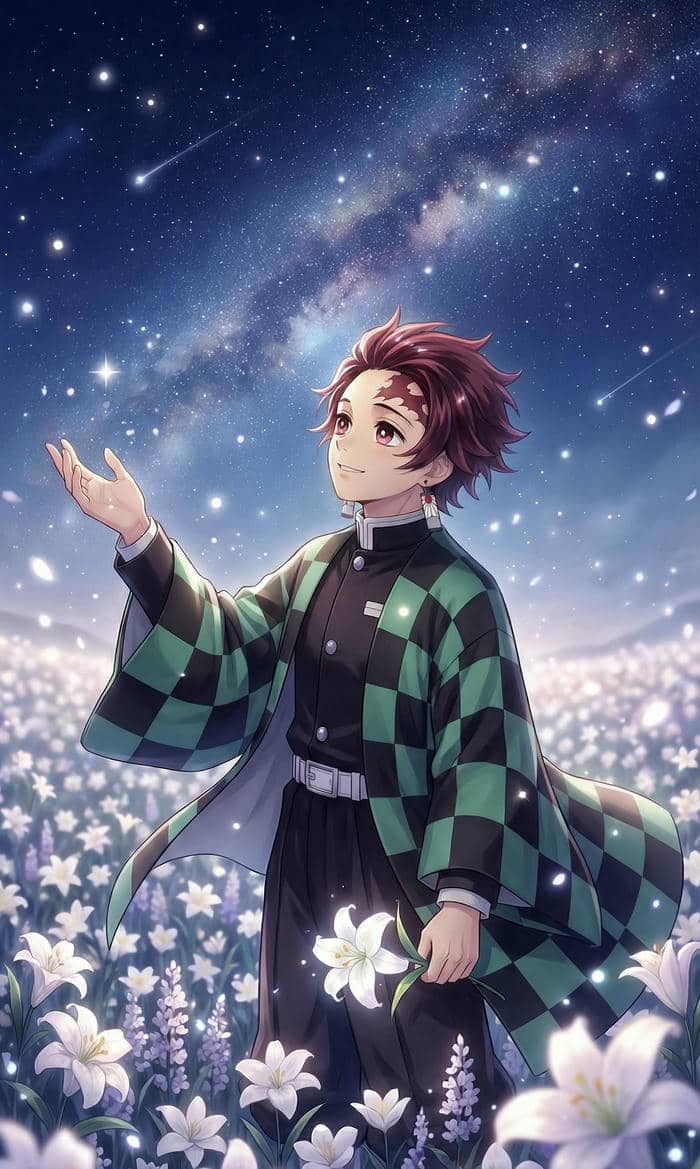 hình nền anime thiên nhiên xanh mát lành