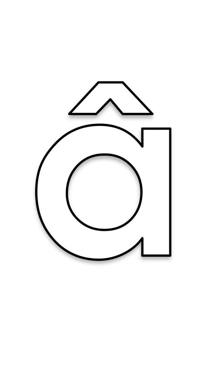 hình tập tô màu chữ â tiếng việt sáng tạo